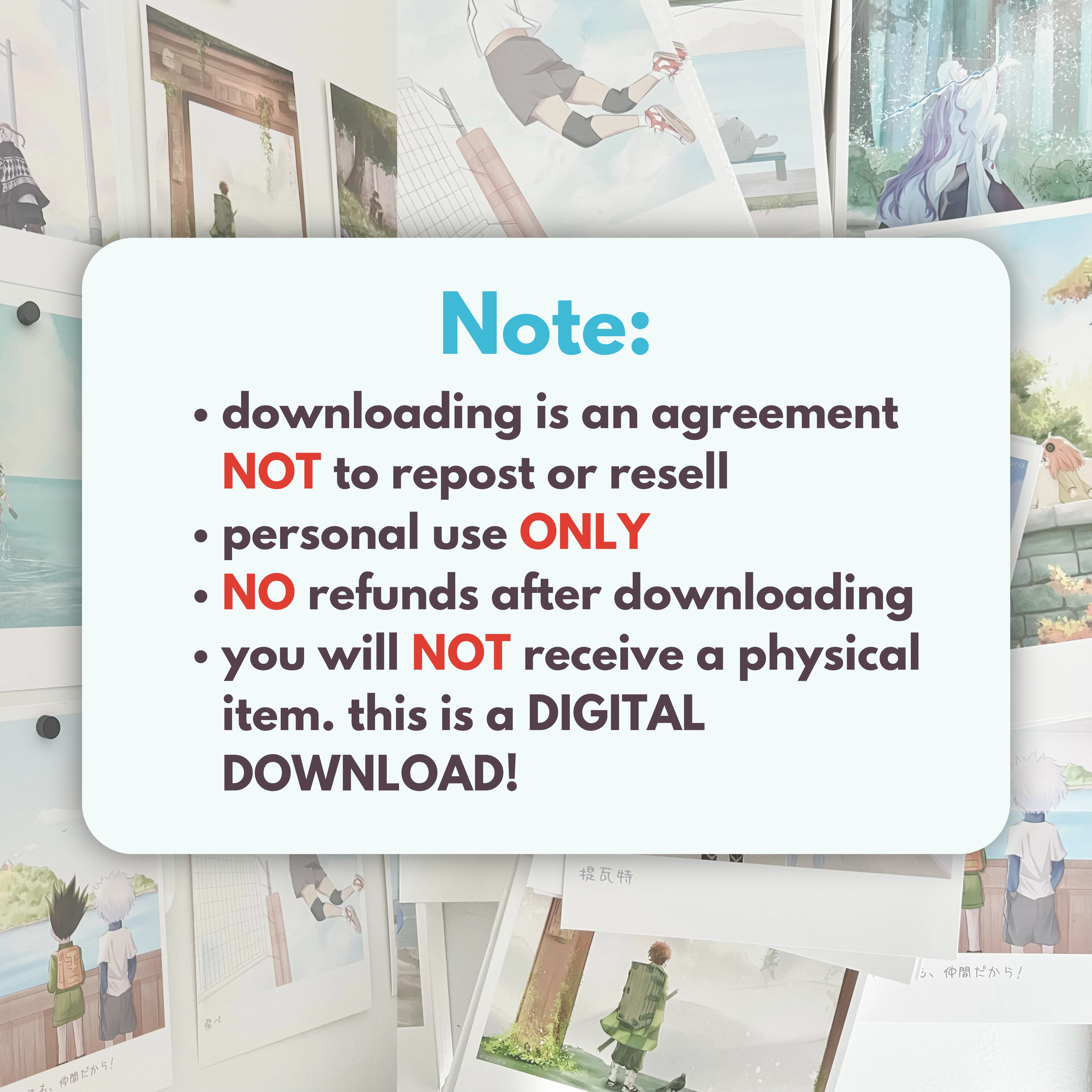 50 Aesthetic Prints Bundle: PNG Printables - Image 4