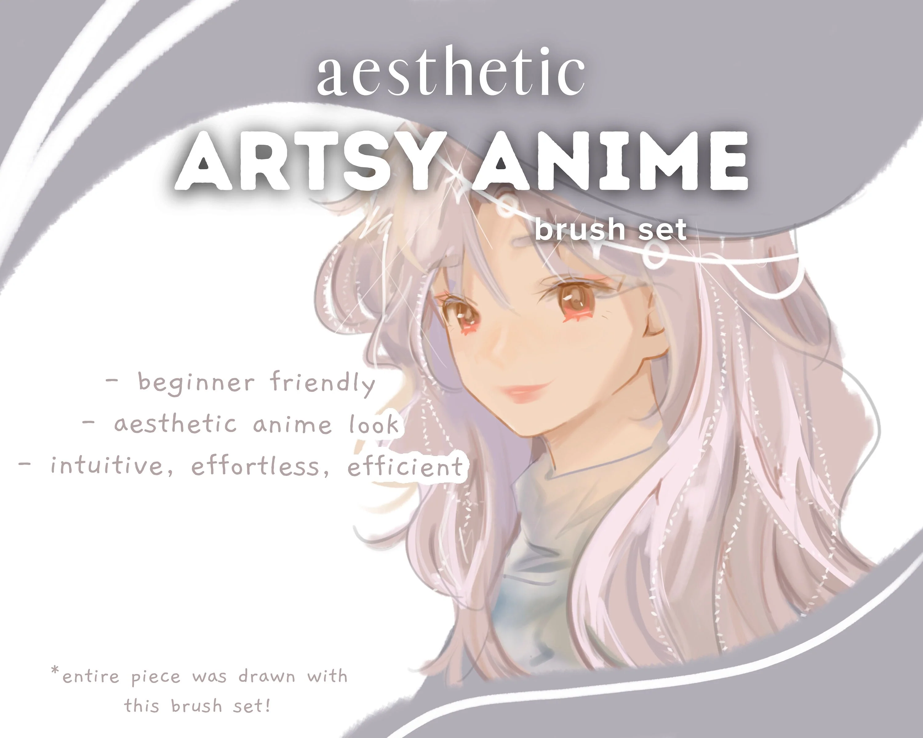 Aesthetic Artsy Anime Brush Set - Image 3