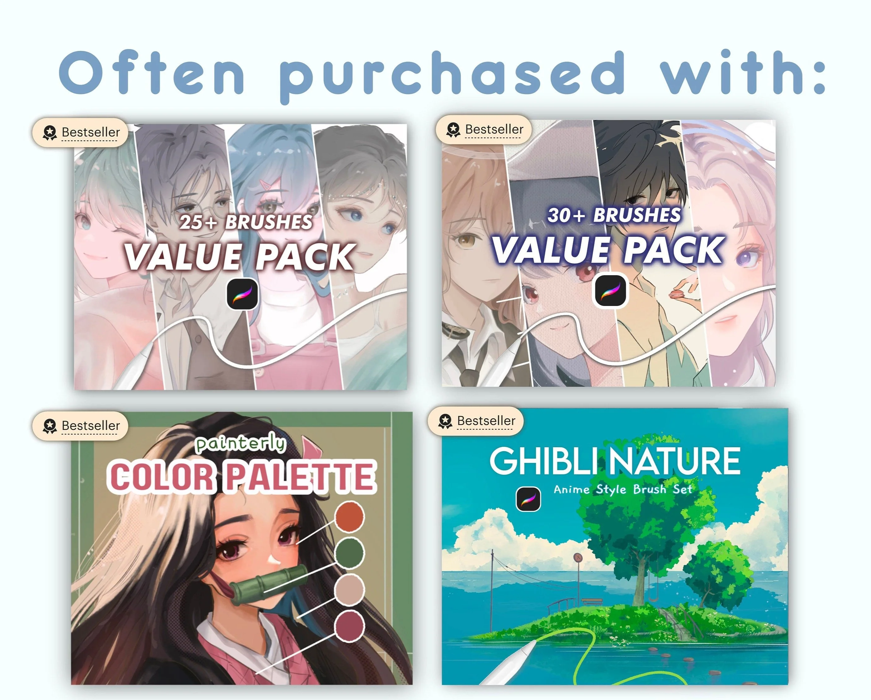 Aesthetic Artsy Anime Brush Set - Image 4