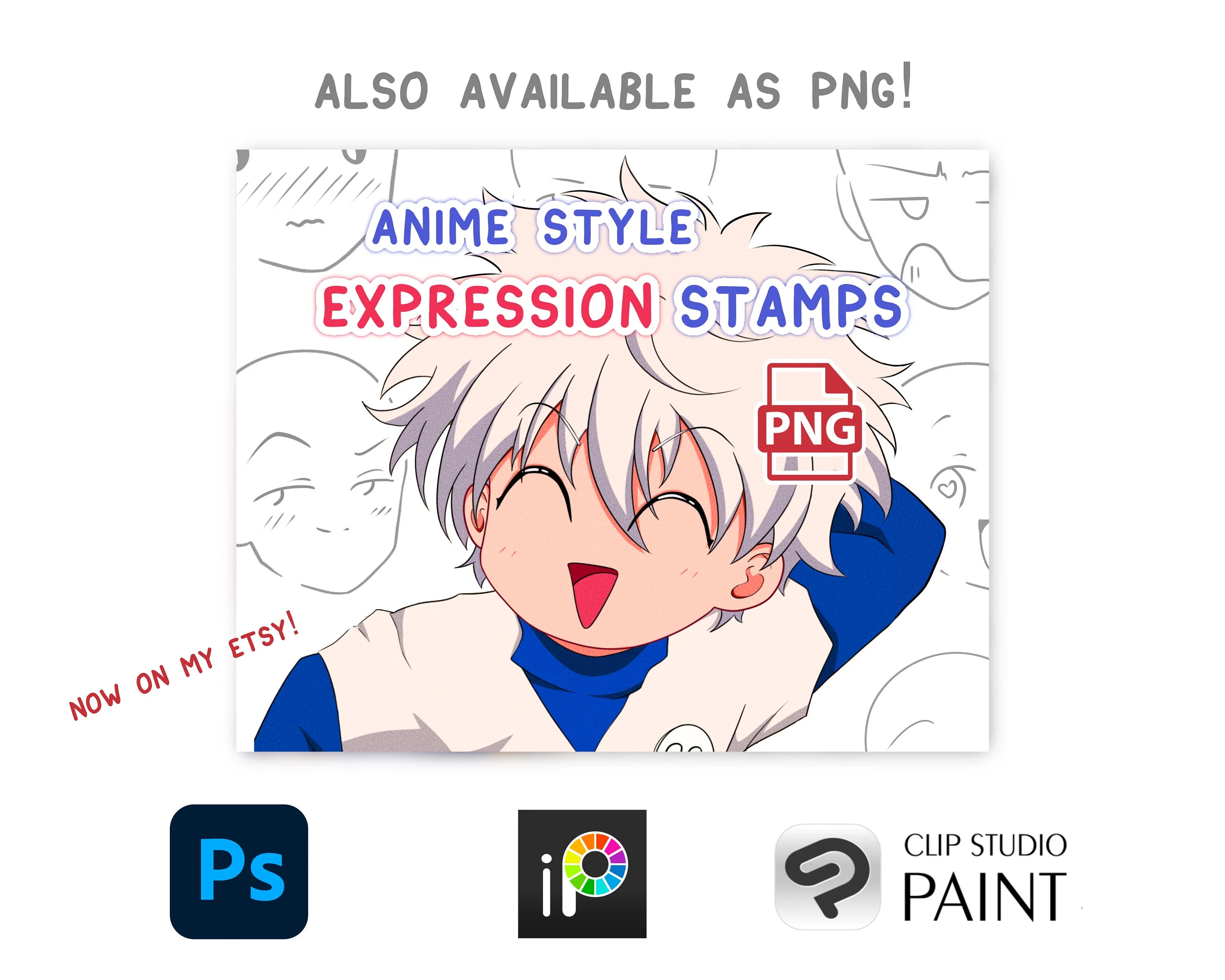 Anime Expression Stamp Brush Set - Image 5