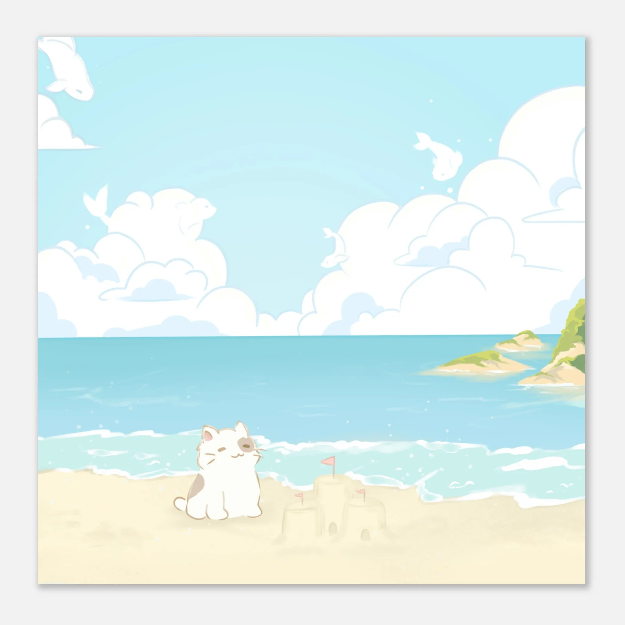 Beachside Cat Poster - Image 6