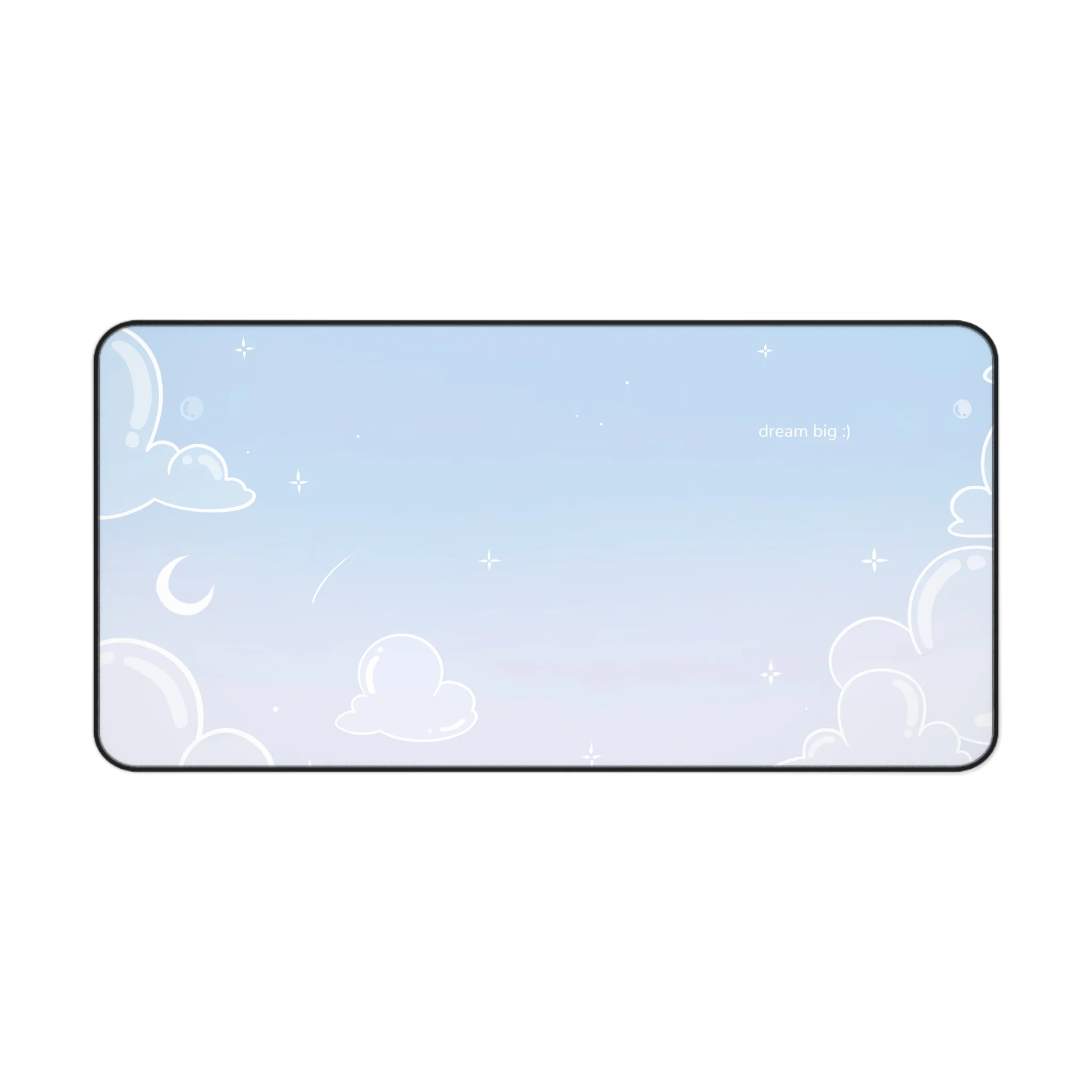 Bubble Cloud (light) Desk Mat - Image 3