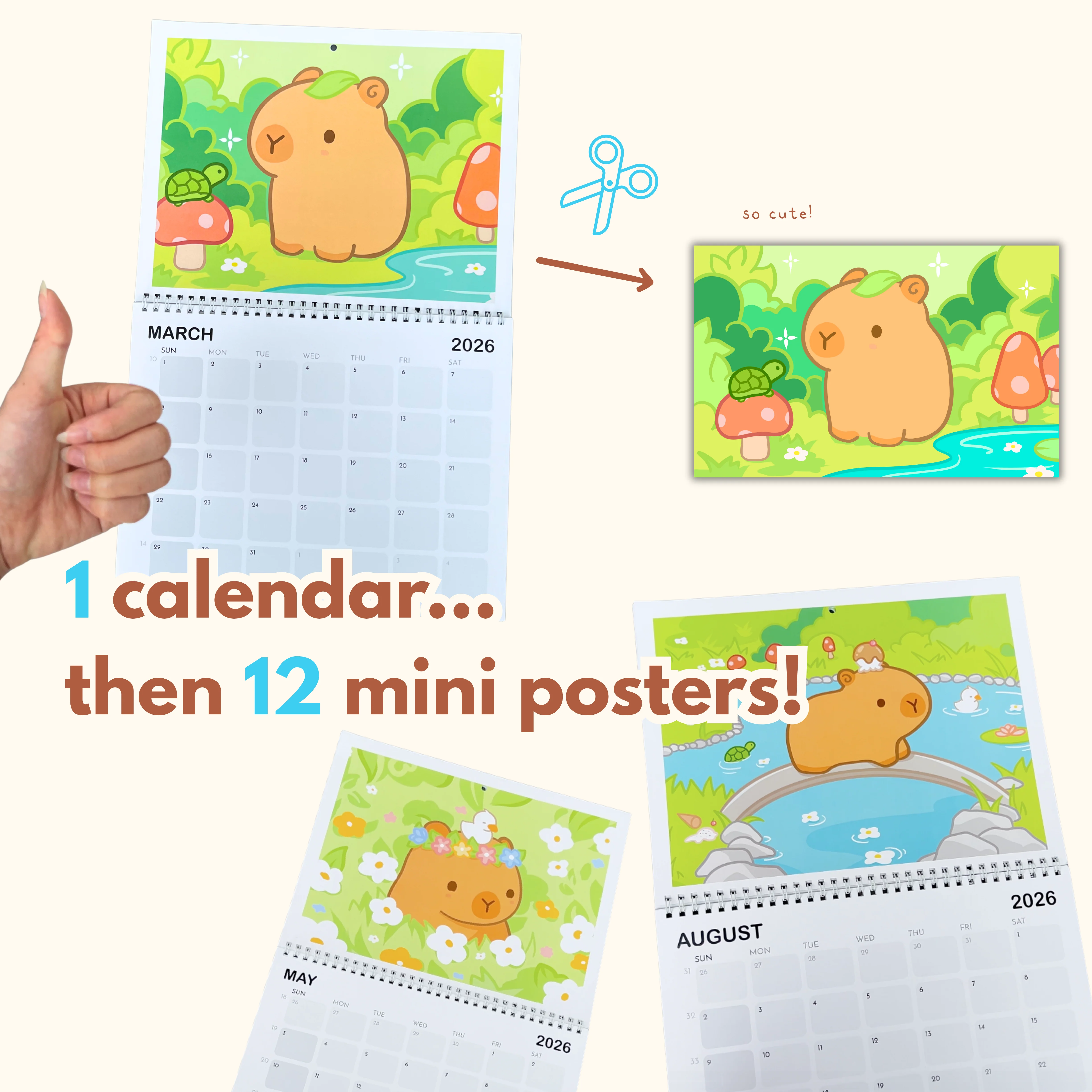Capybara Calendar 2026 - Image 3