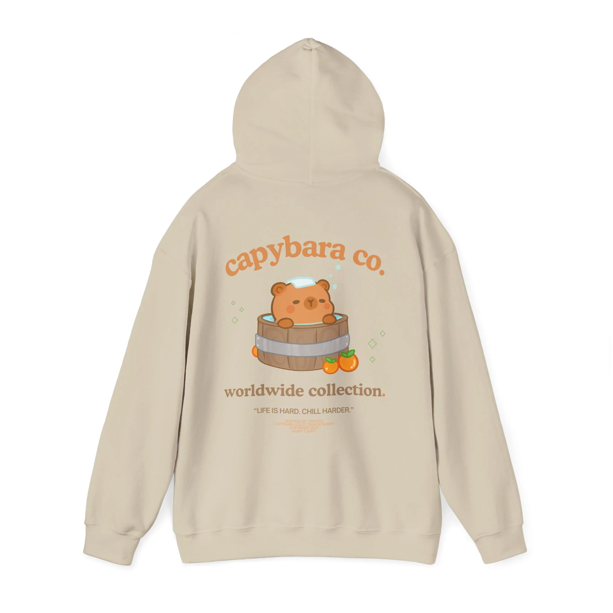 capybara in bath hoodie
