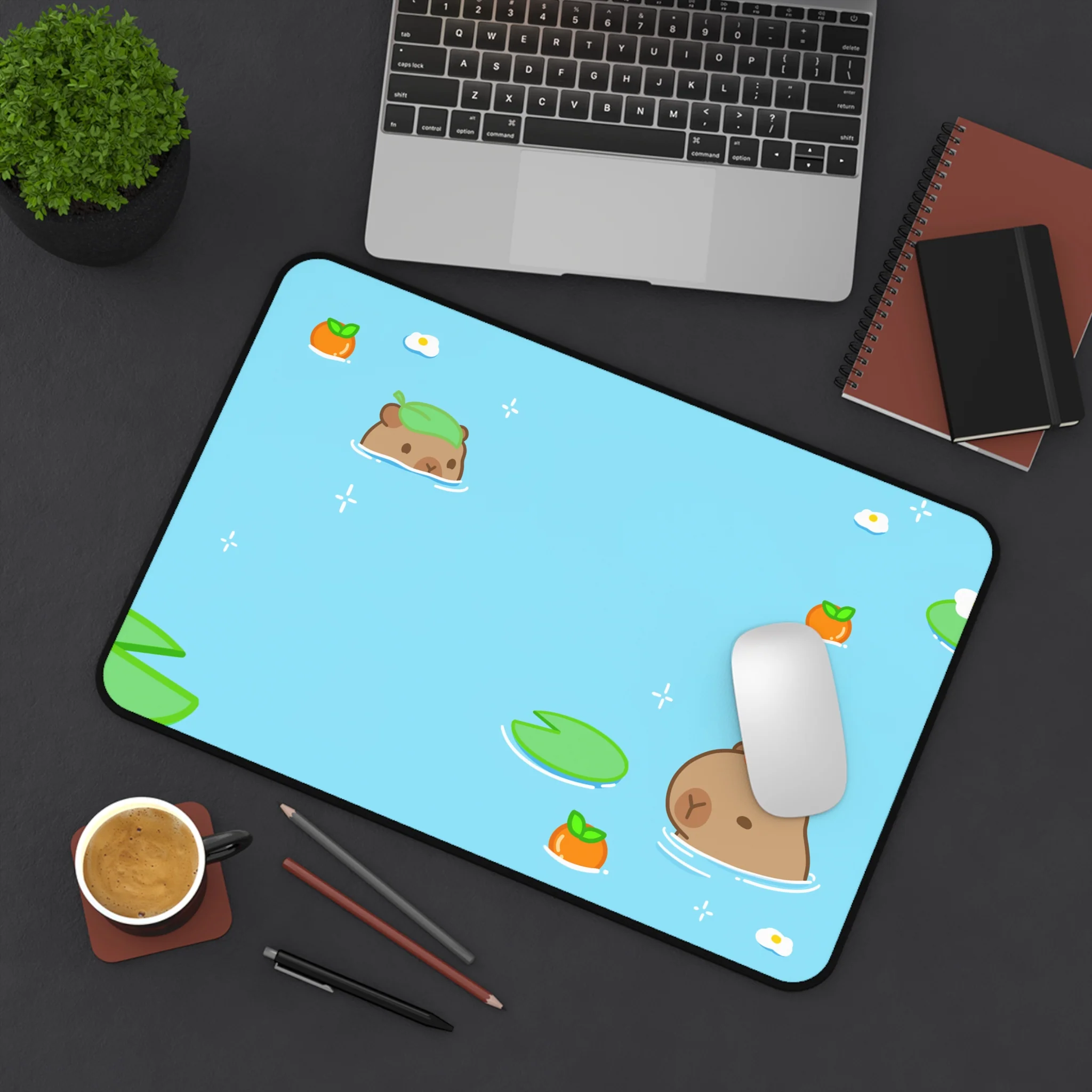 Capybara Pond Desk Mat - Image 4