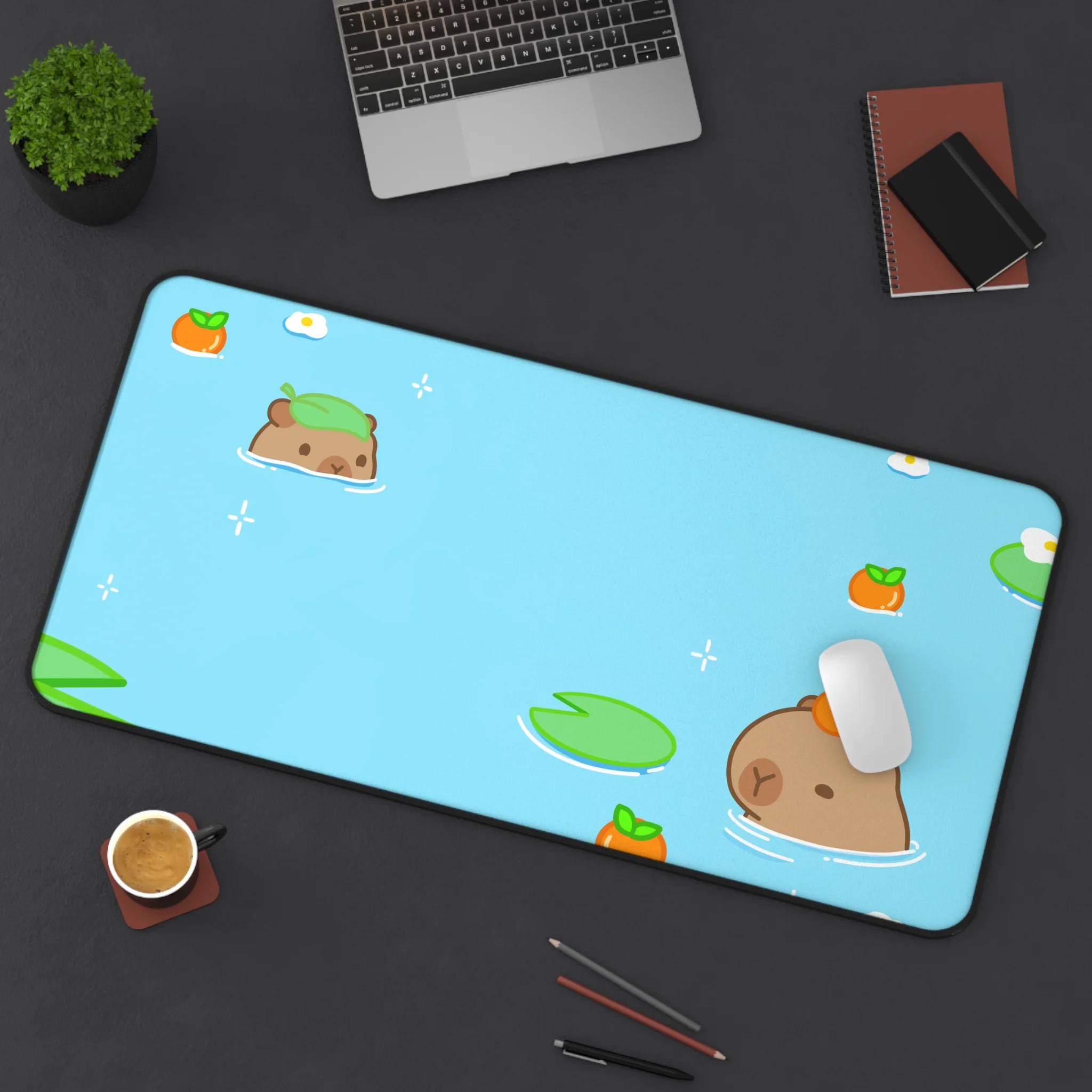 Capybara Pond Desk Mat - Image 6