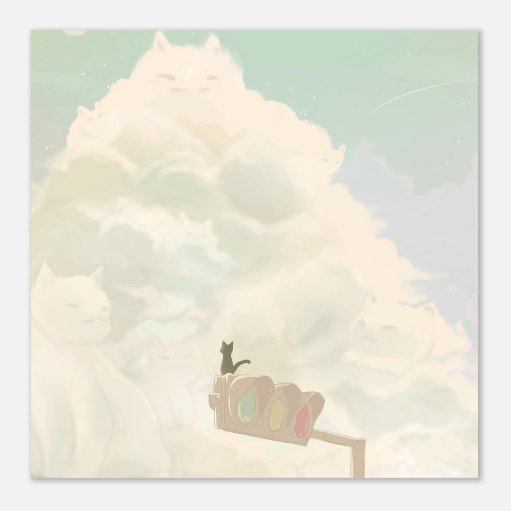 Cat Clouds Poster - Image 6
