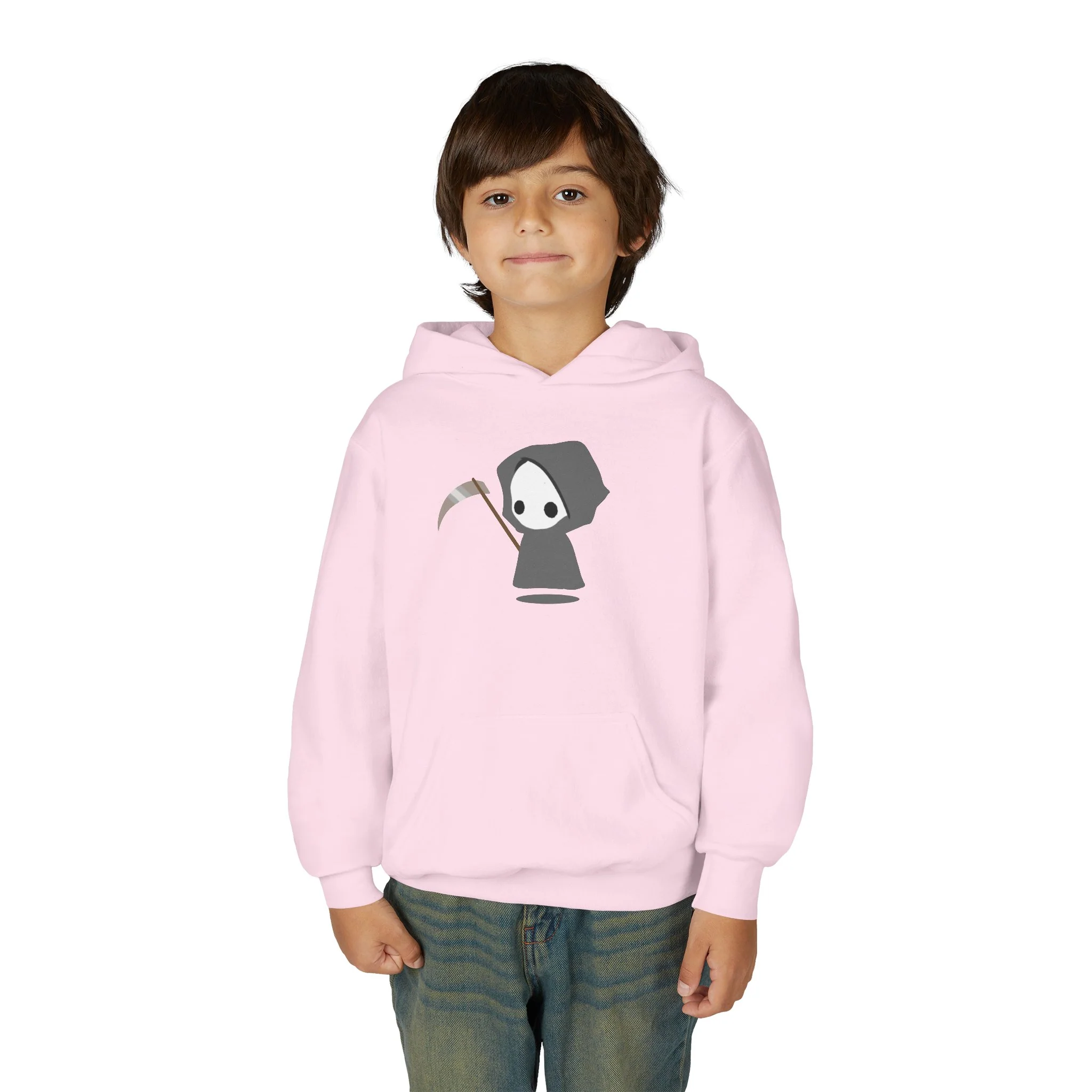 Cute Reaper: Youth Heavy Blend Hooded Sweatshirt - Image 21