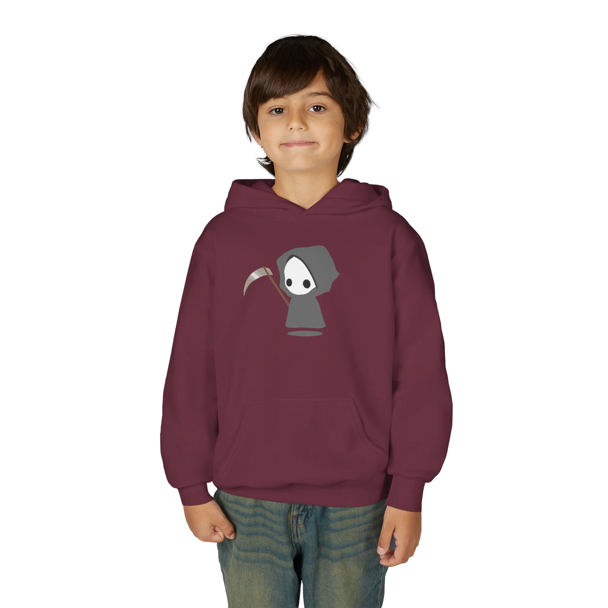 Cute Reaper: Youth Heavy Blend Hooded Sweatshirt - Image 36