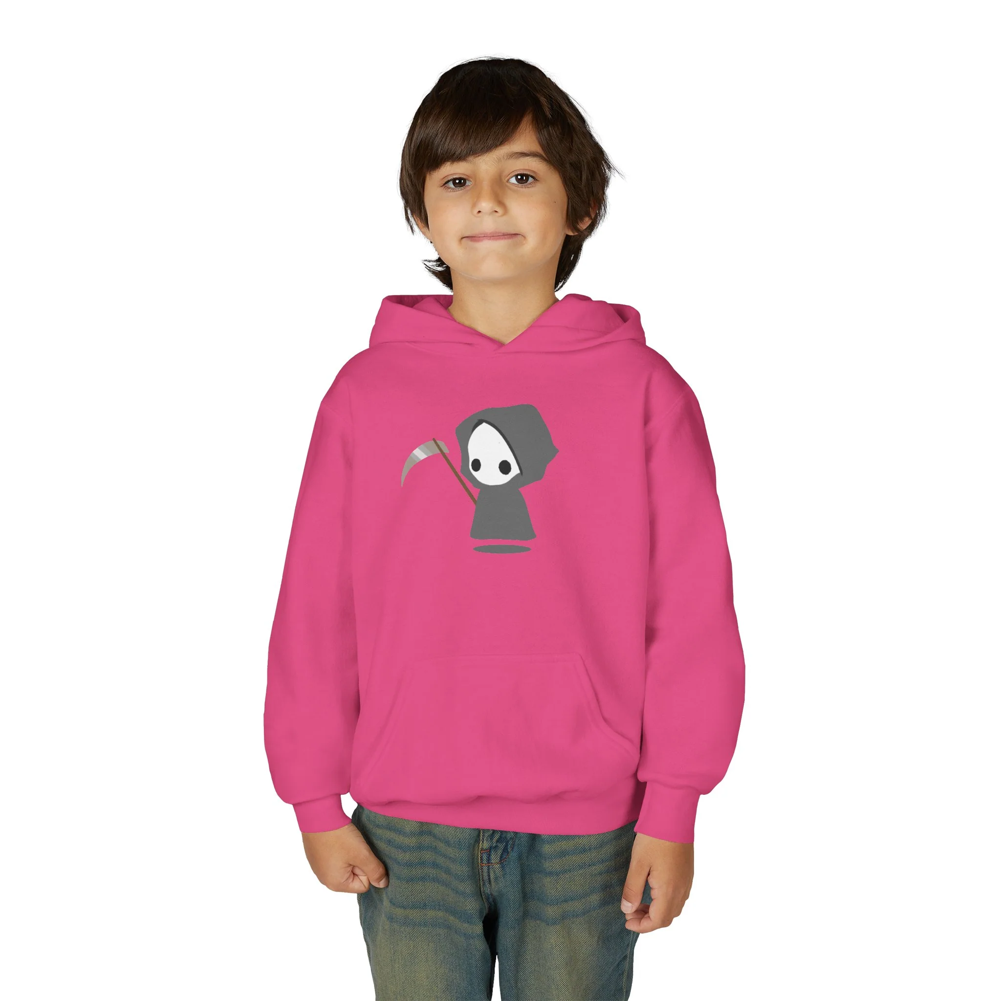 Cute Reaper: Youth Heavy Blend Hooded Sweatshirt - Image 60