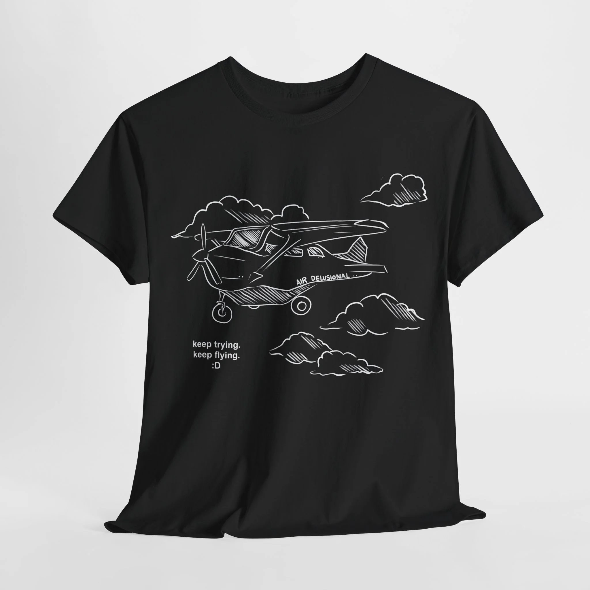 keep trying keep flying tshirt - Image 10