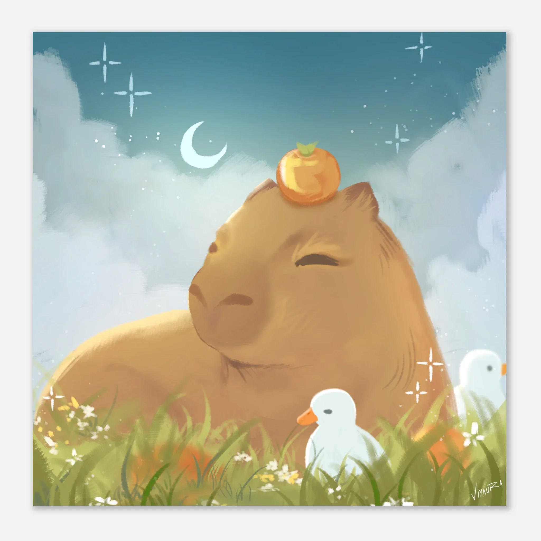 Nighttime Capybara Poster - Image 6