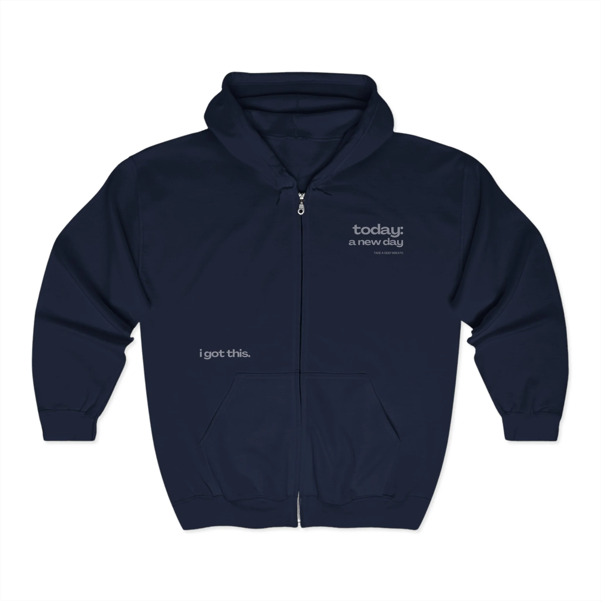 Reminder Notes Full Zip Hooded Sweatshirt - Image 3