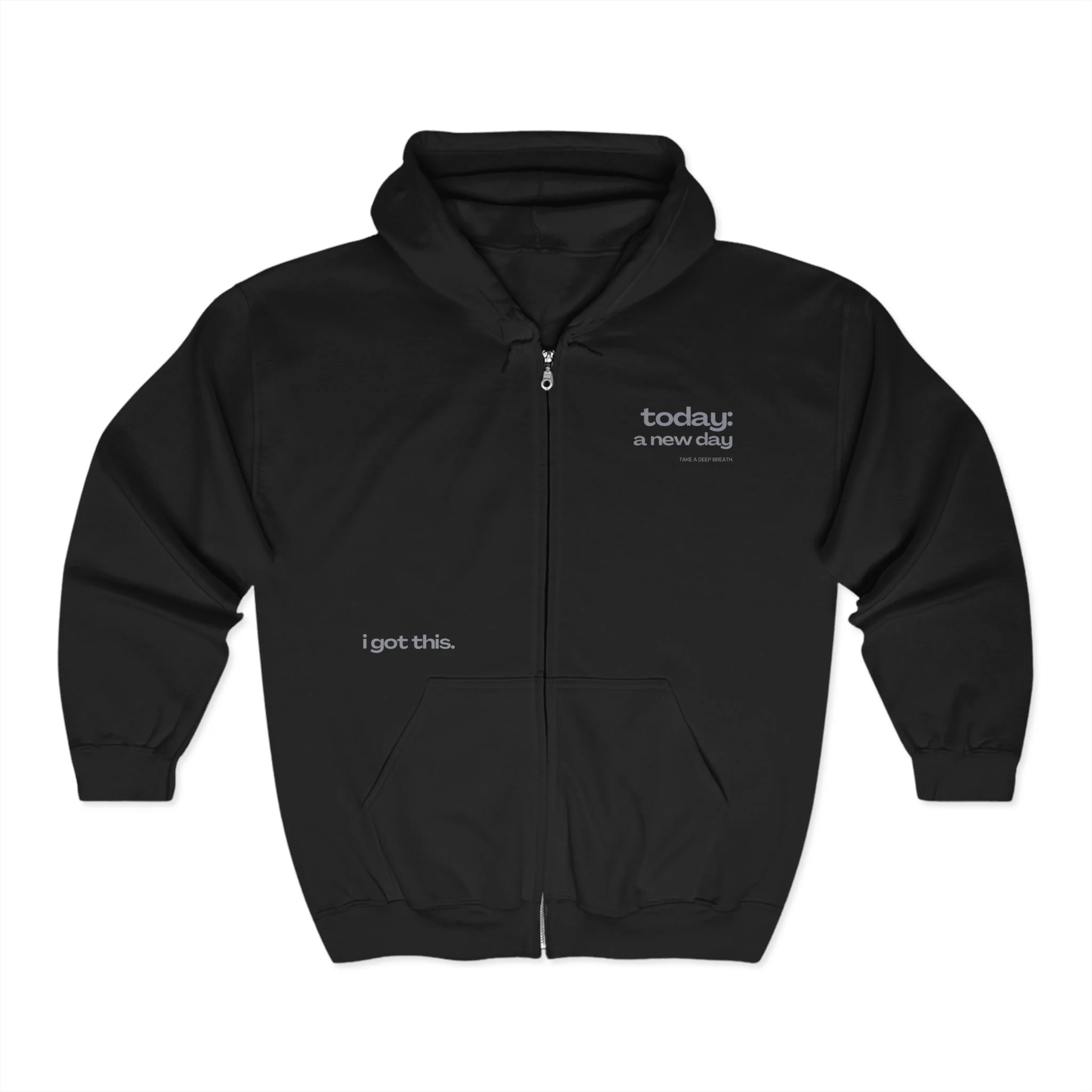 Reminder Notes Full Zip Hooded Sweatshirt - Image 4