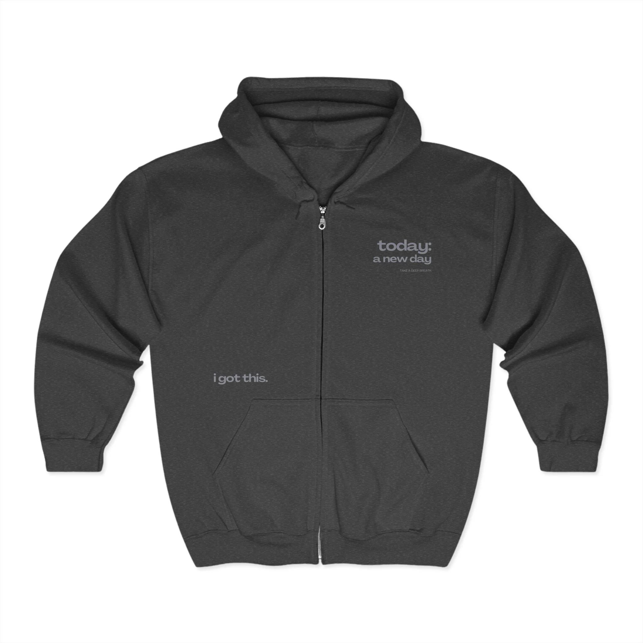 Reminder Notes Full Zip Hooded Sweatshirt - Image 5