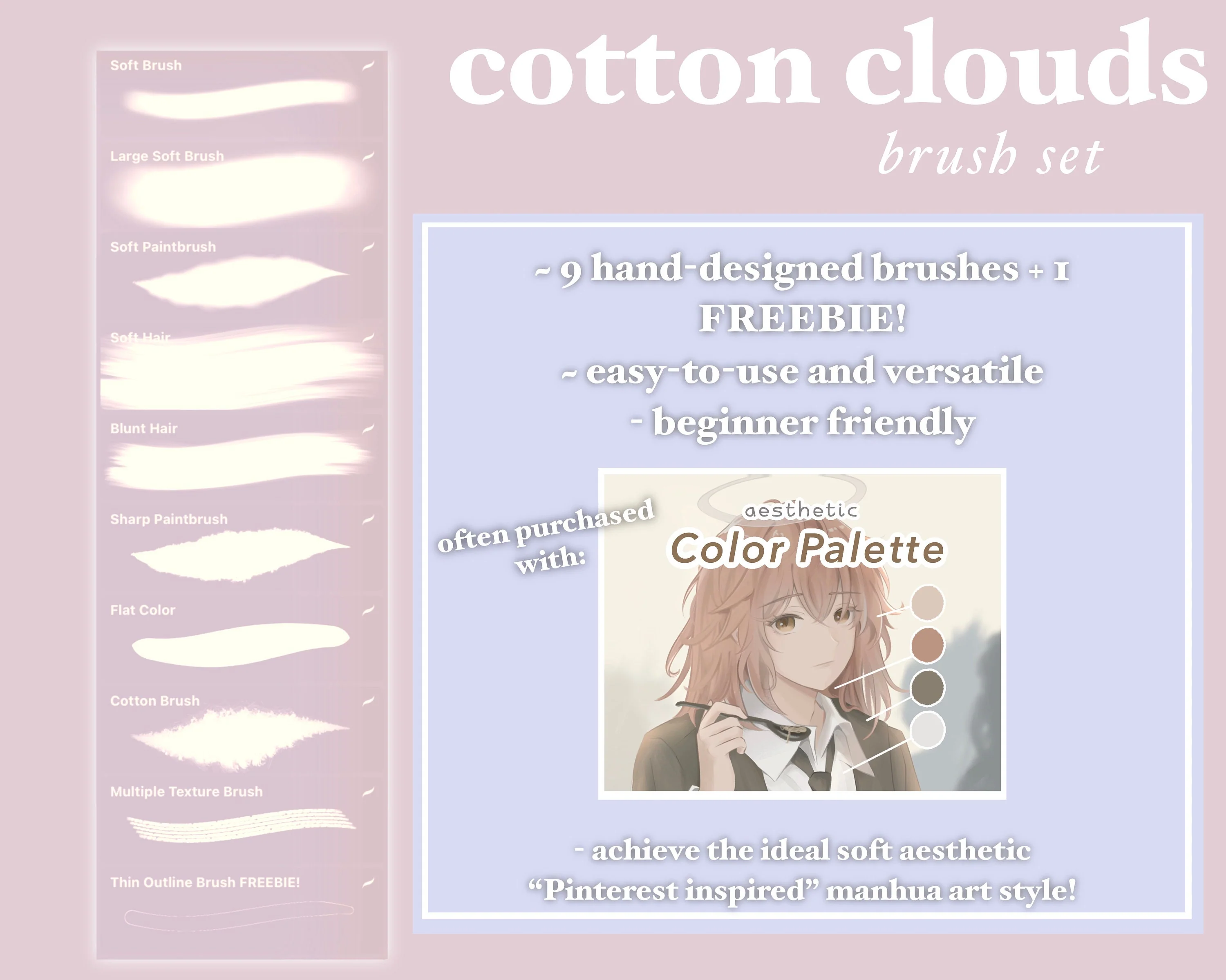 Soft Aesthetic Deluxe Brush Pack - Image 4