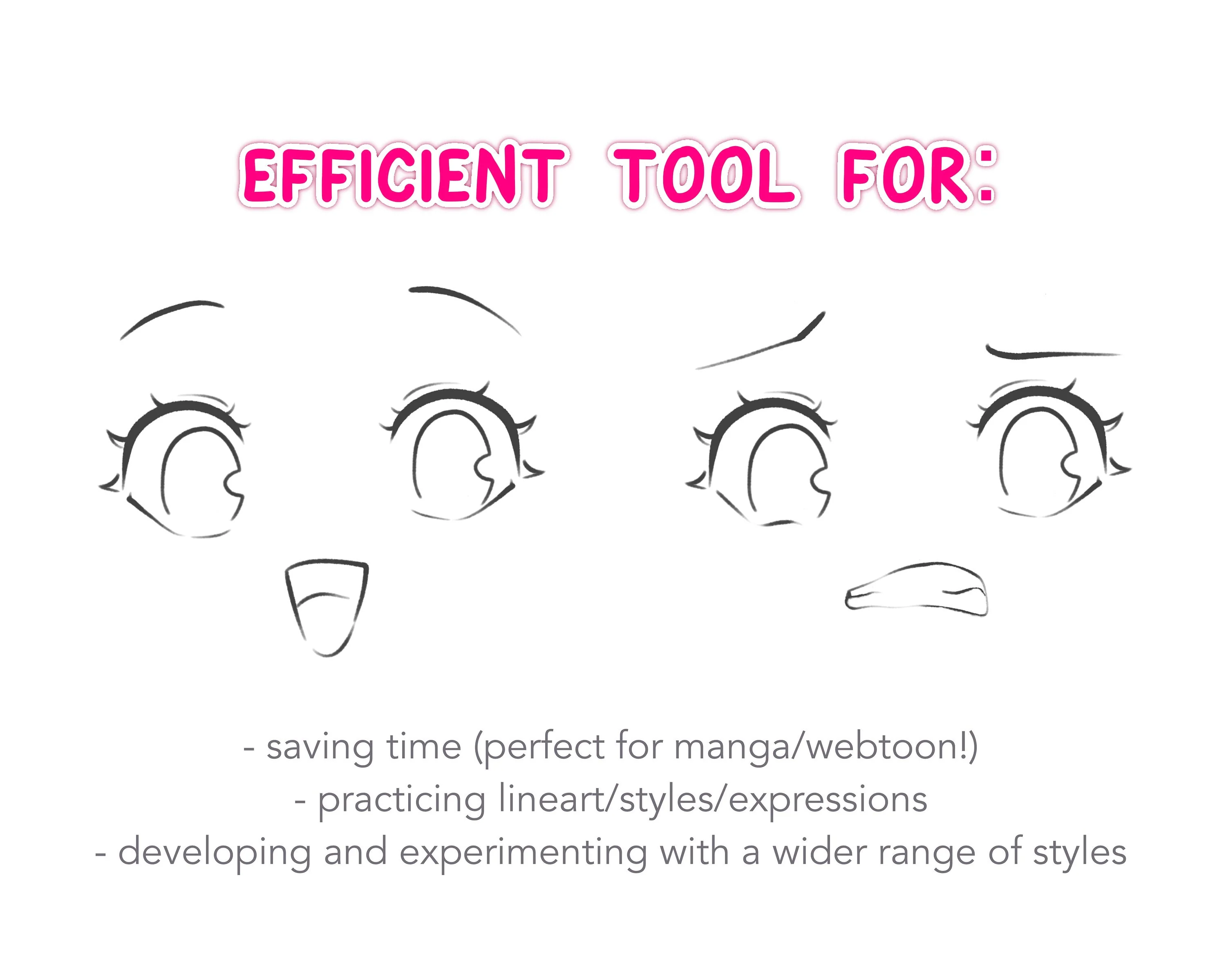 Soft Anime Style Eye Stamp Set - Image 4