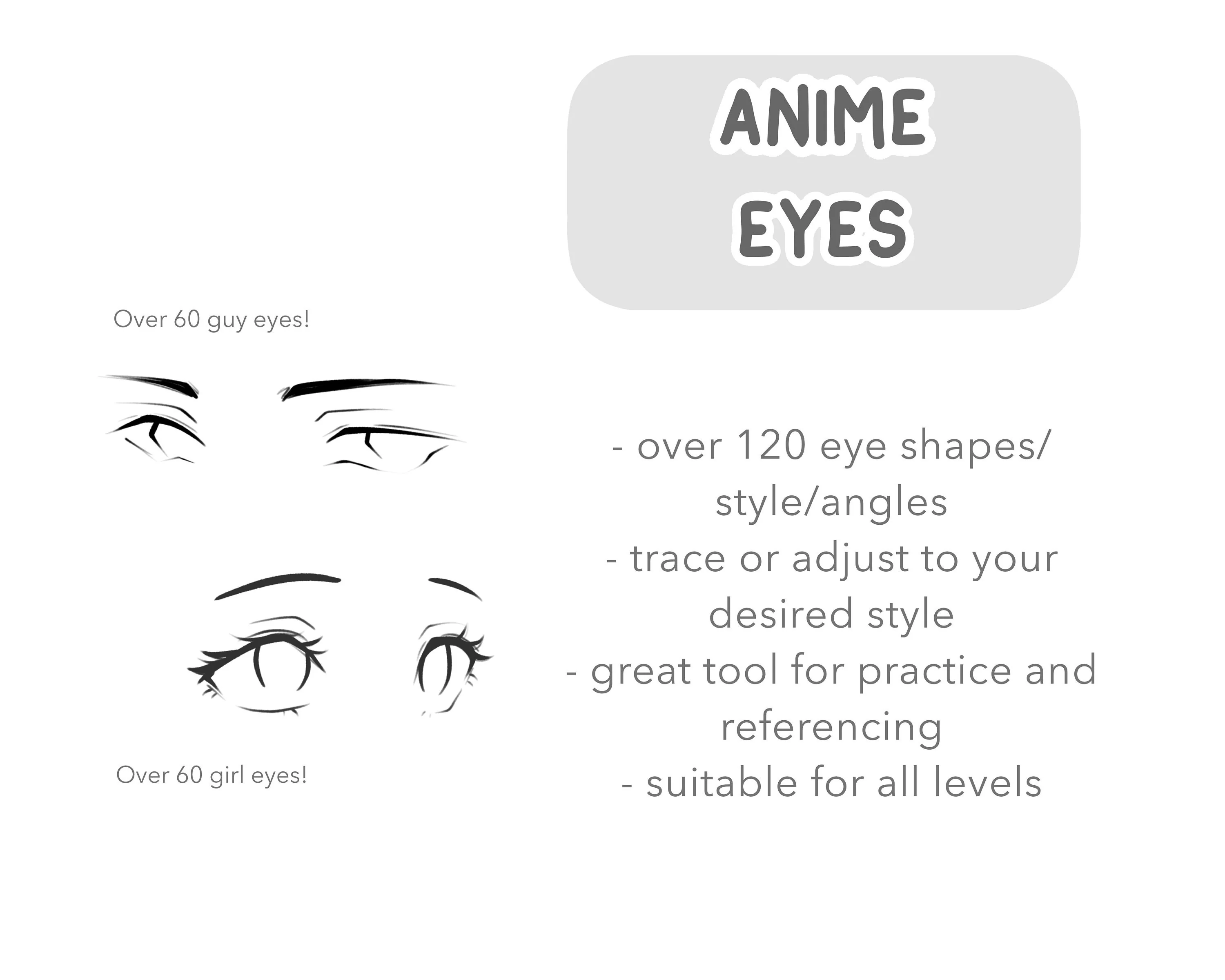 Soft Anime Style Eye Stamp Set - Image 5