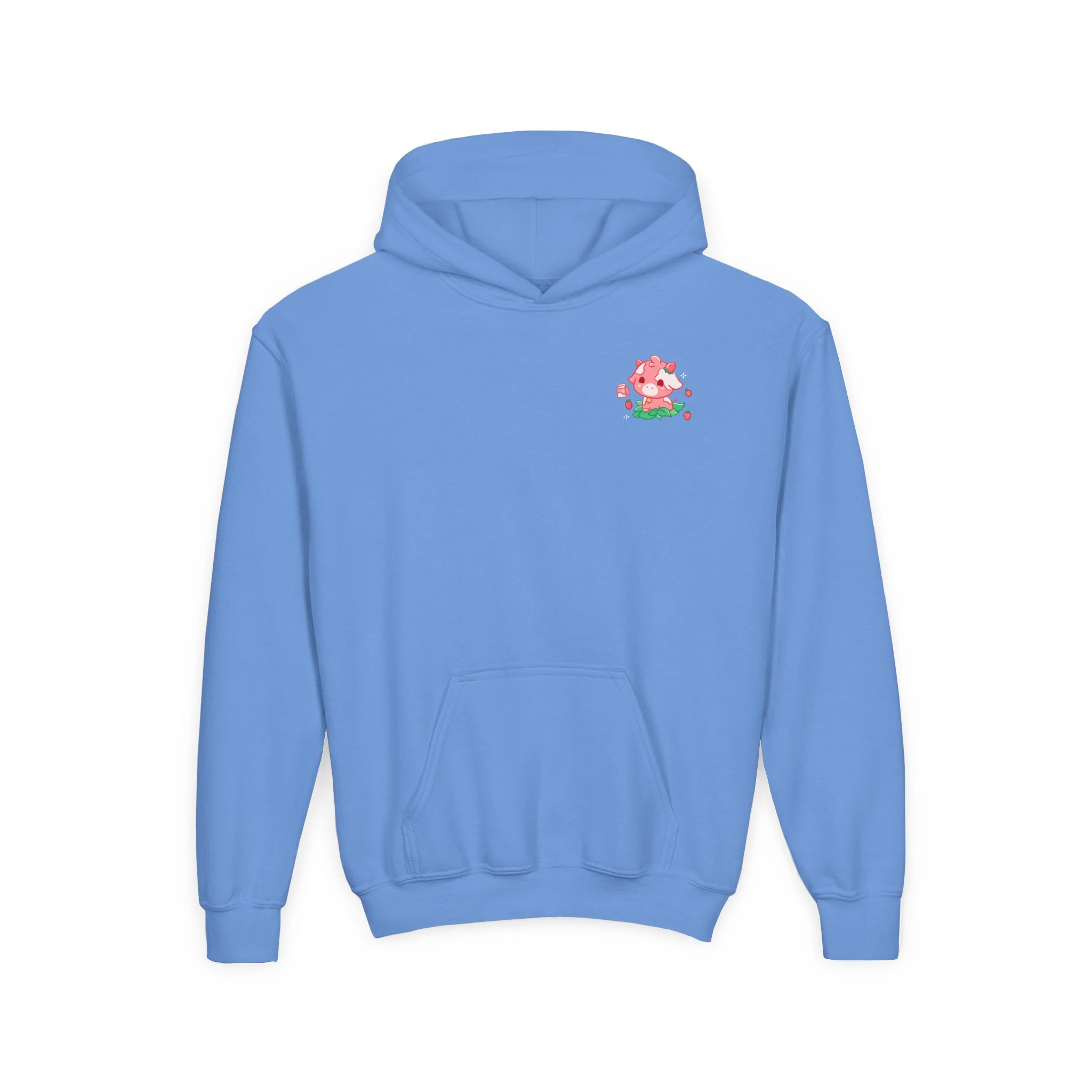 Strawberry Cow: Youth Heavy Blend Hooded Sweatshirt - Image 11