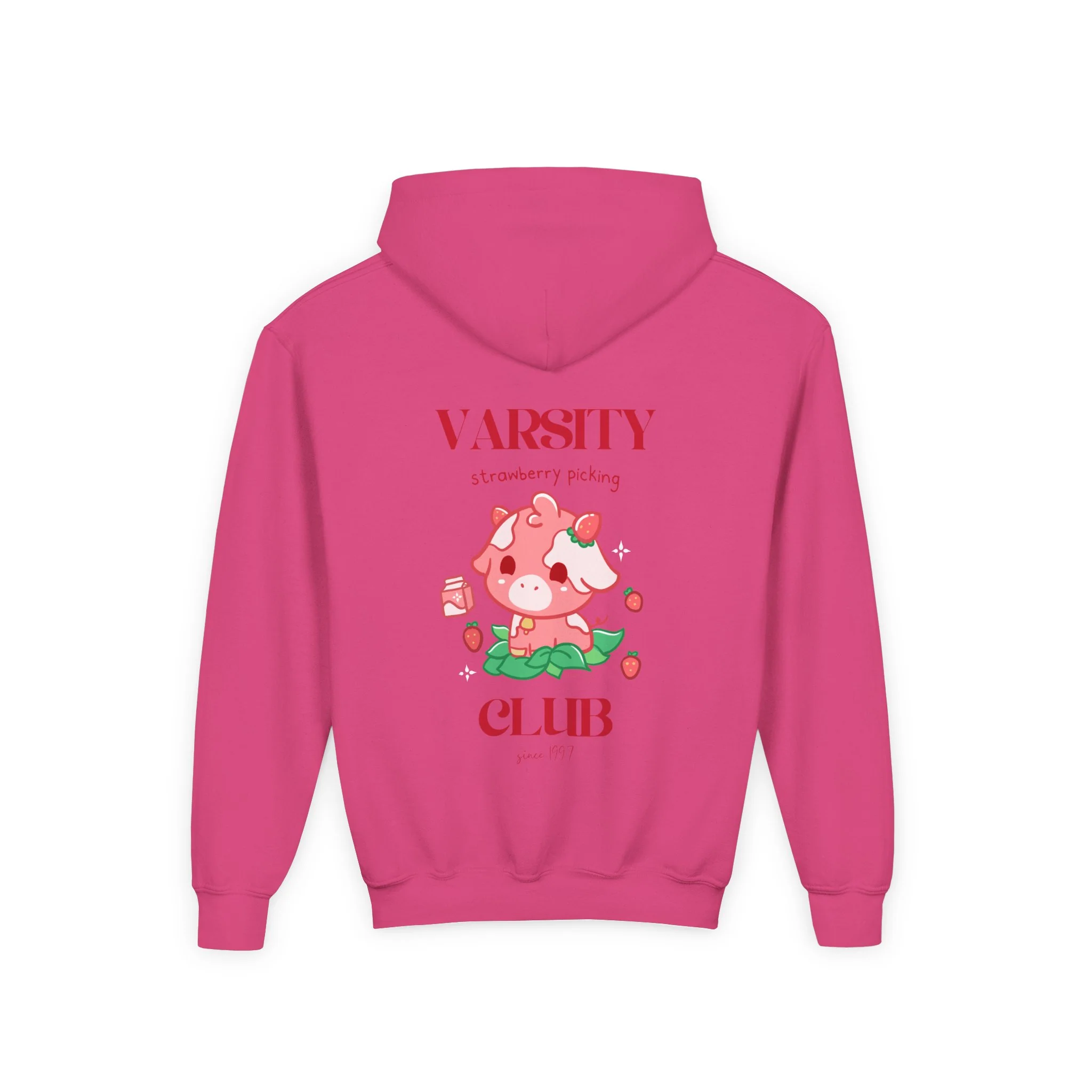 Strawberry Cow: Youth Heavy Blend Hooded Sweatshirt - Image 59