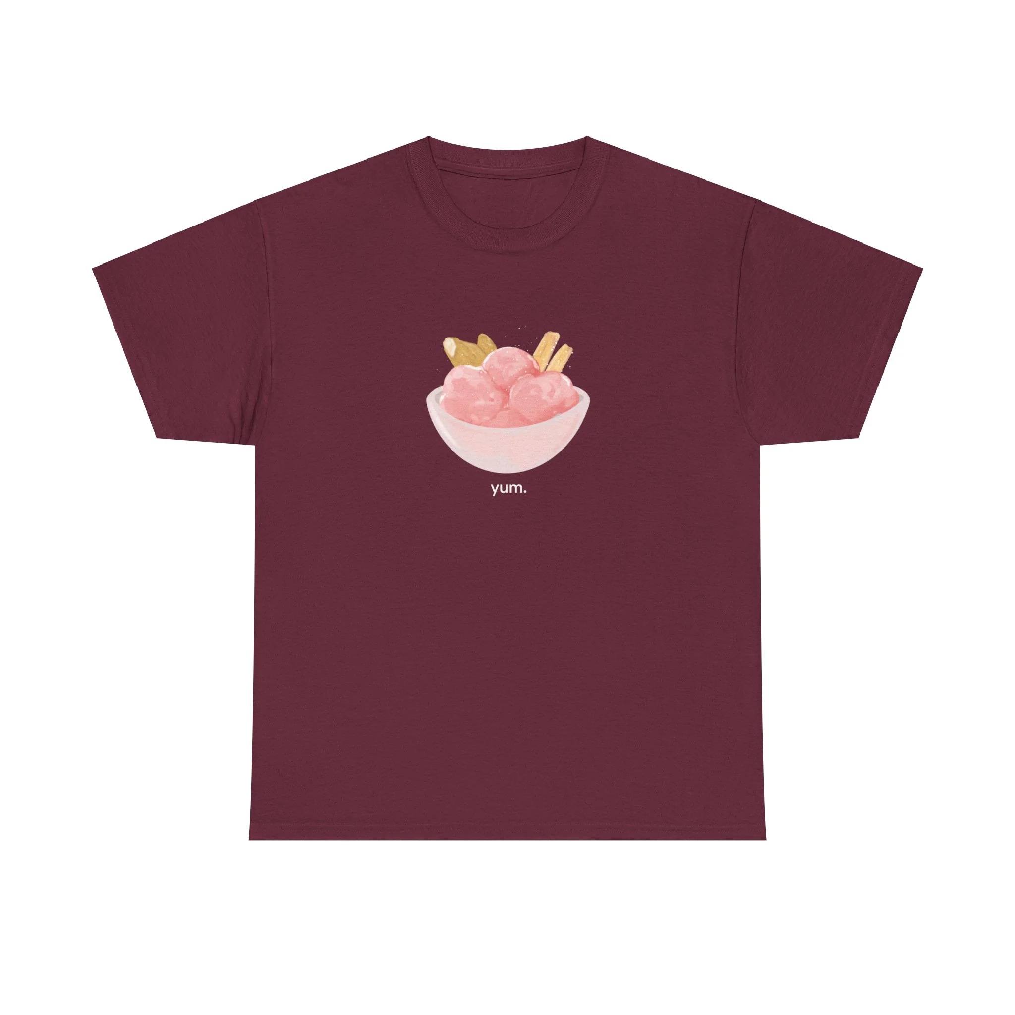 strawberry ice cream n fish n chips tshirt - Image 3