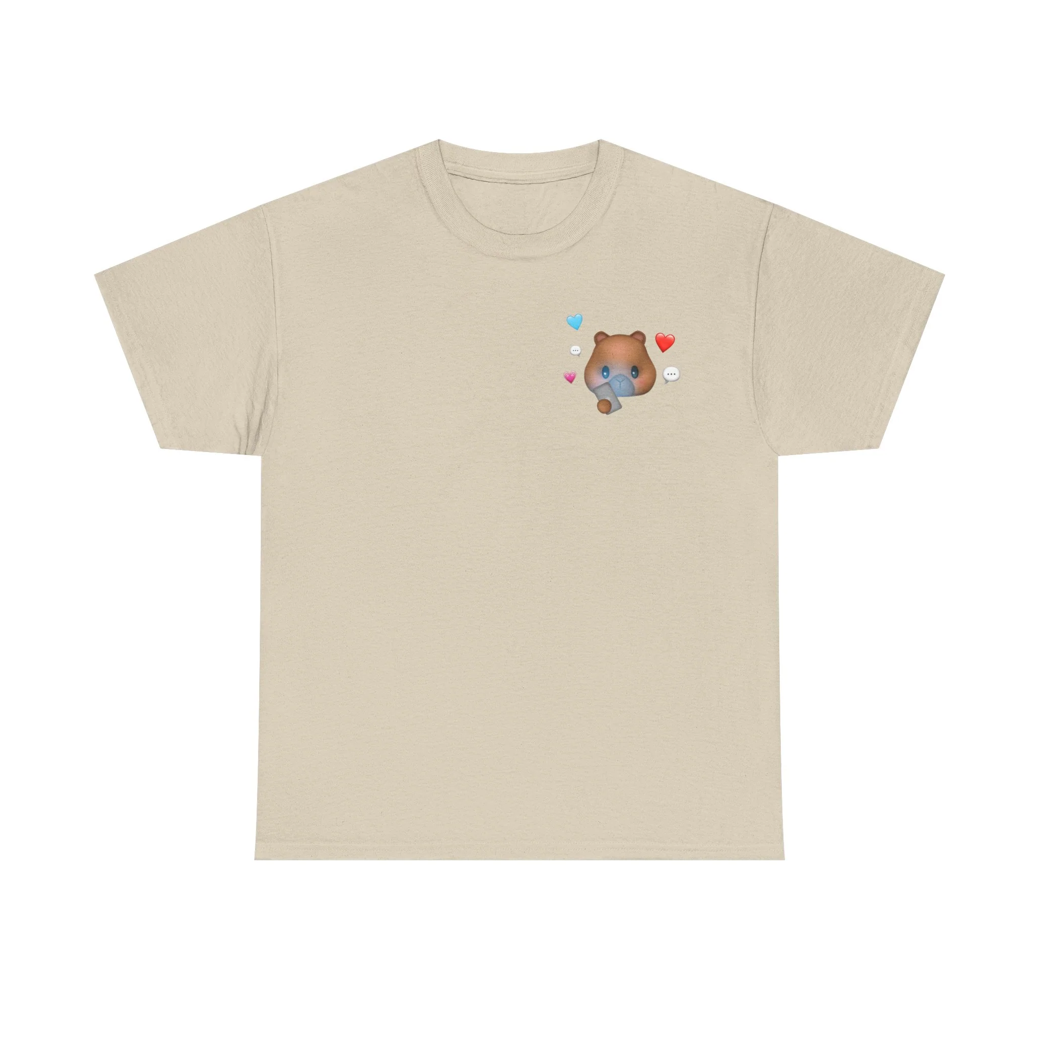 texting capy tshirt