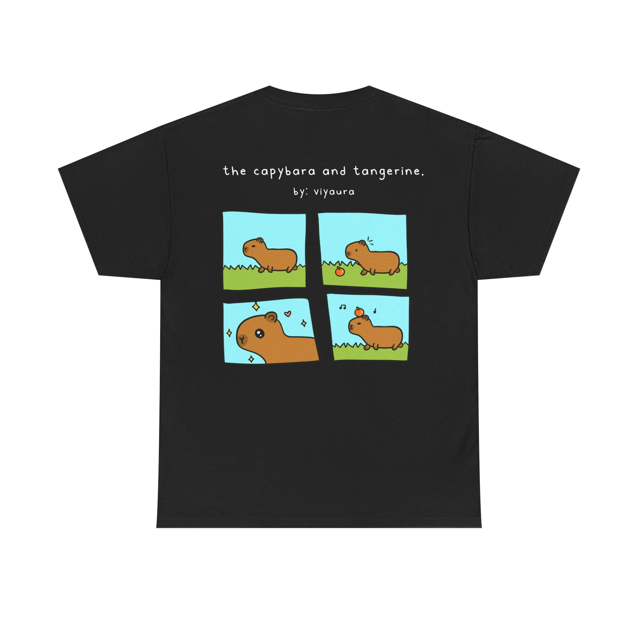 the capybara and tangerine comic tee - Image 10