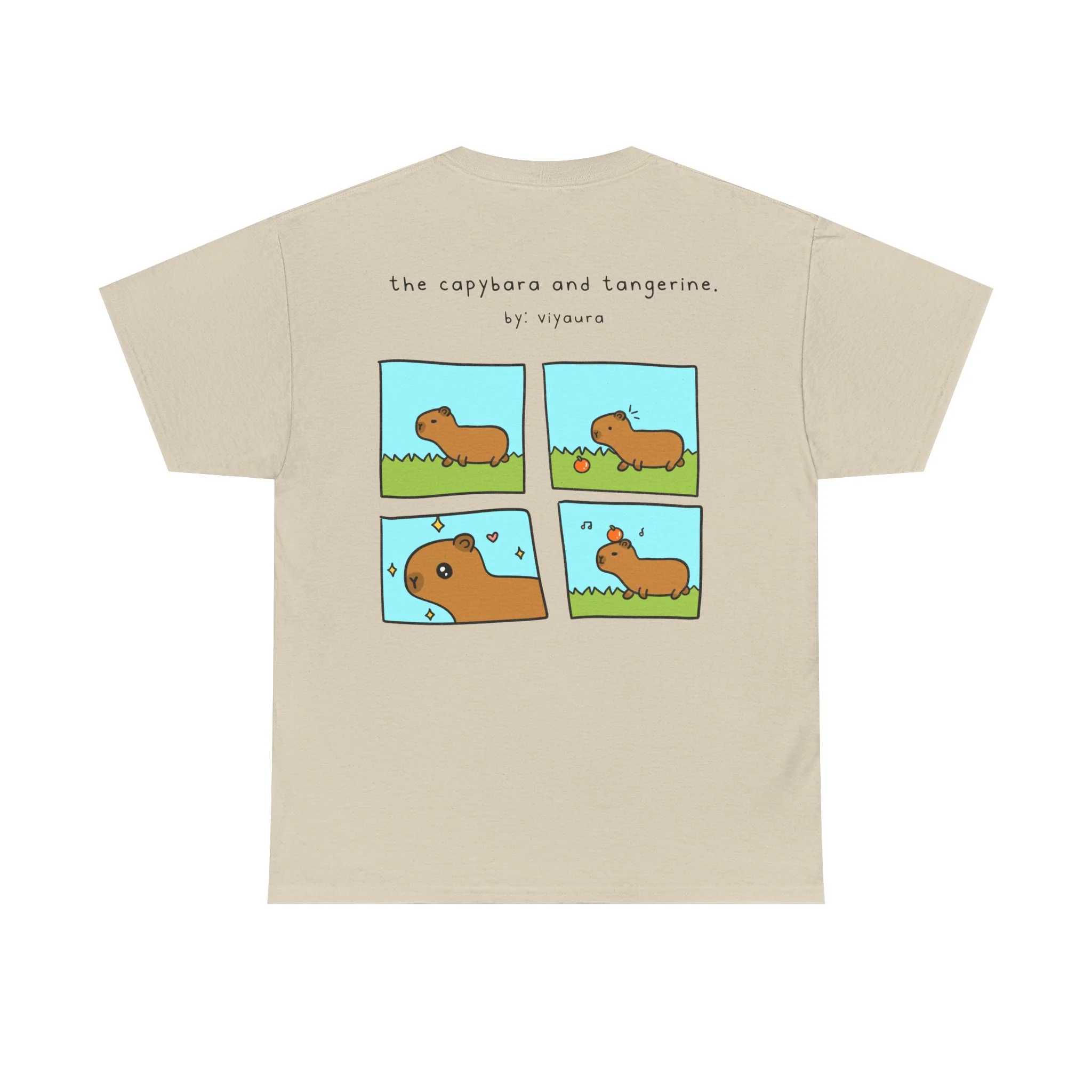 the capybara and tangerine comic tee - Image 12