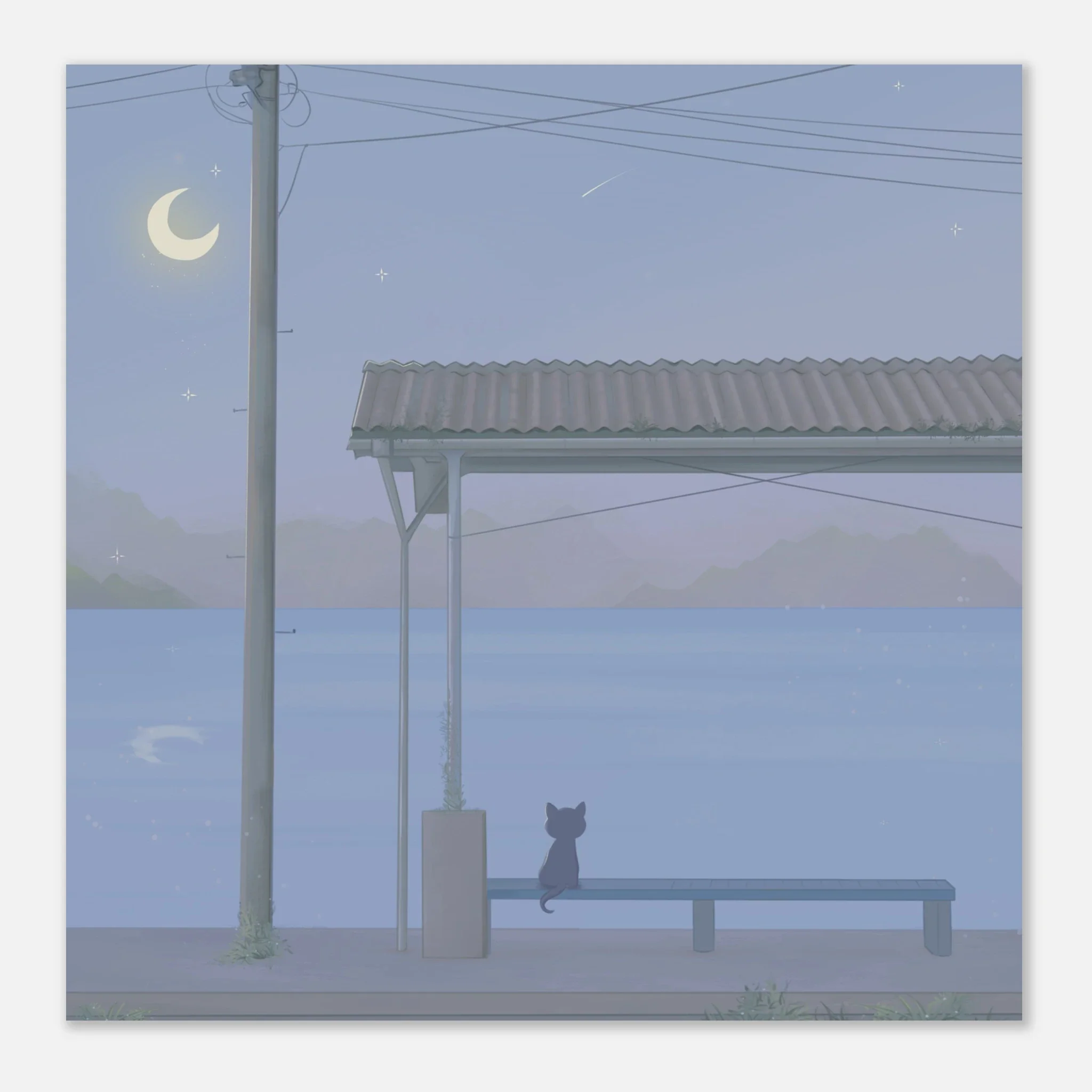 Train Station Cat Poster - Image 3