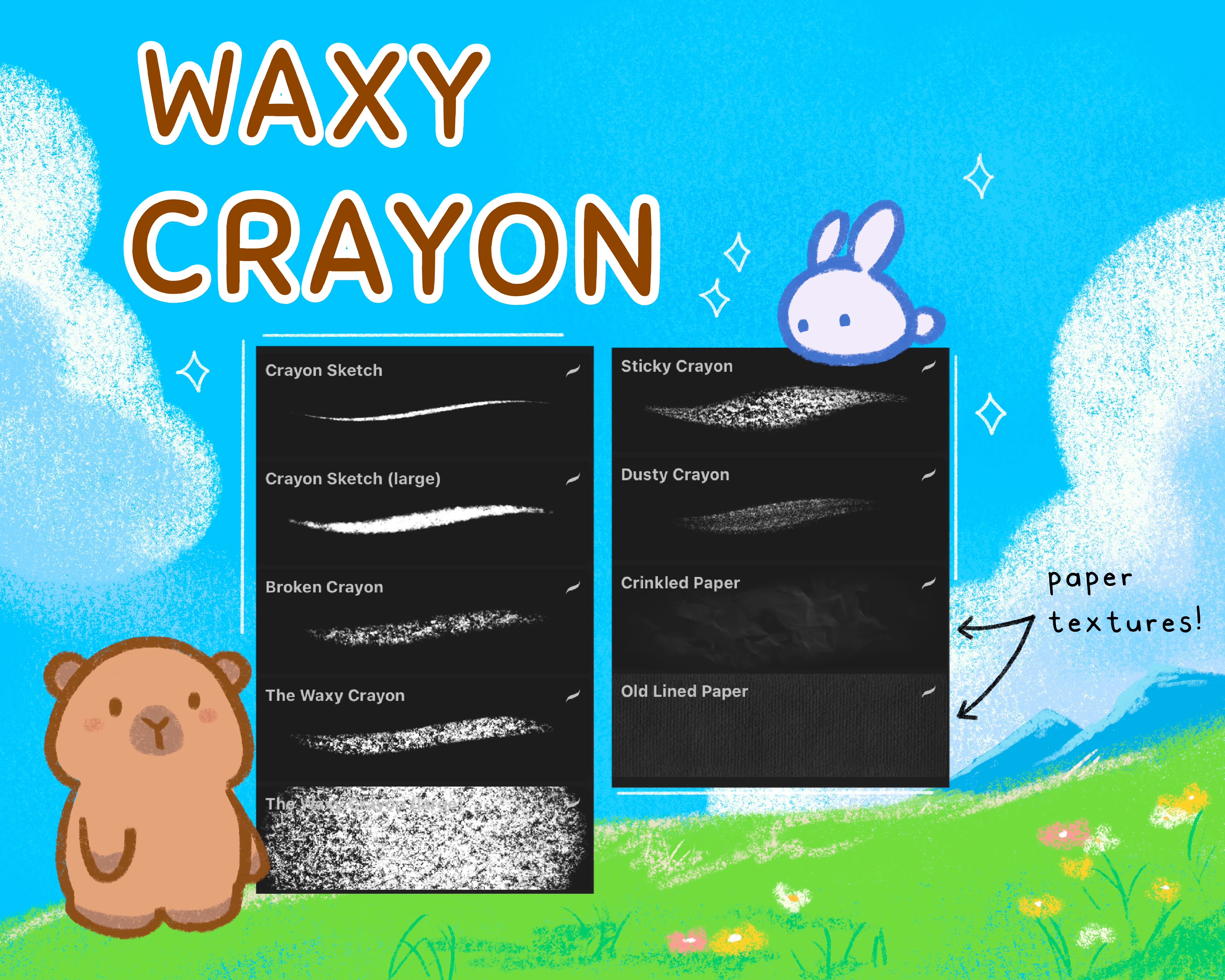 Waxy Crayon Brush Set - Image 2