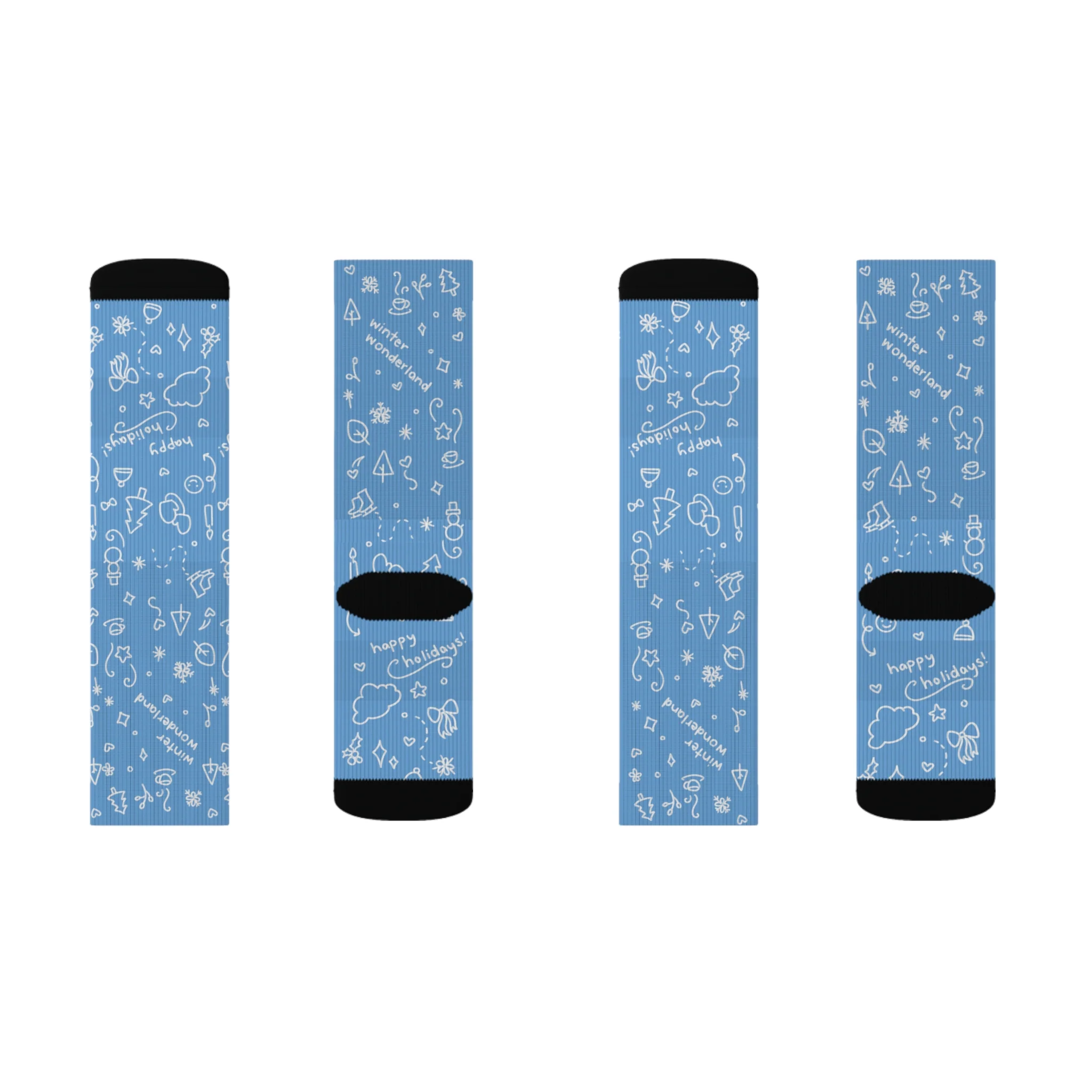 Winter Wonderland Doodle Socks - Image 4