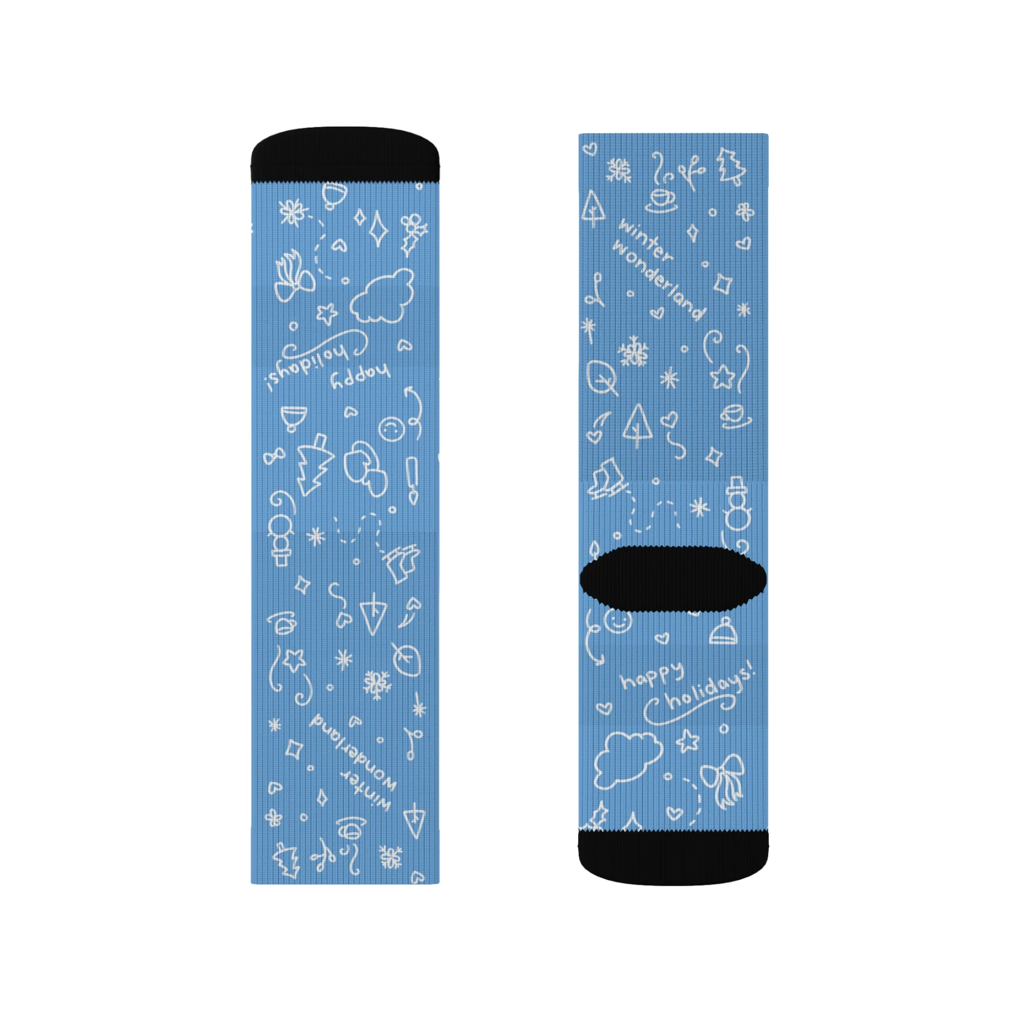 Winter Wonderland Doodle Socks - Image 6
